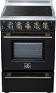 FORNO® Loiano Alta Qualita 24" Black Freestanding Electric Range-2