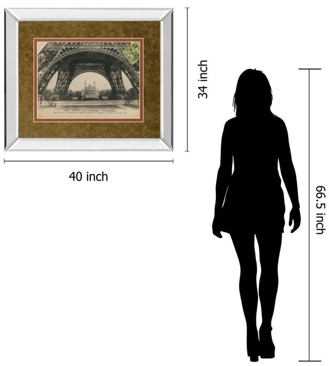 Classy Art La Base De La Eifel by Wild Apple Studio Mirror Framed Wall Art-2