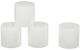A & B Home 4-Piece White Candle Set-1