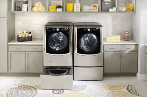 LG 9.0 Cu. Ft. Graphite Steel Front Load Gas Dryer-1