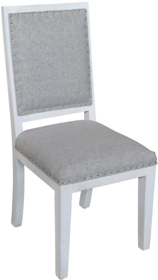 Jaipur Furniture Mendon 2-Piece White Wash Dining Chair-0