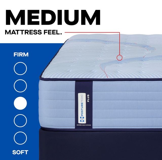 Sealy® Posturepedic® Plus Northbrook 14" Wrapped Coil Medium Tight Top King Mattress-4