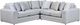 Fusion Furniture 7003 Limelight 3-Piece Mineral L-Shaped Sectional-0