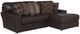 Jackson Furniture Denali 2-Piece Chocolate Right-Arm Facing Loveseat Sectional and Chaise-0