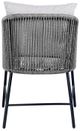 Armen Living Calica Black/Grey Outdoor Patio Dining Chair-3