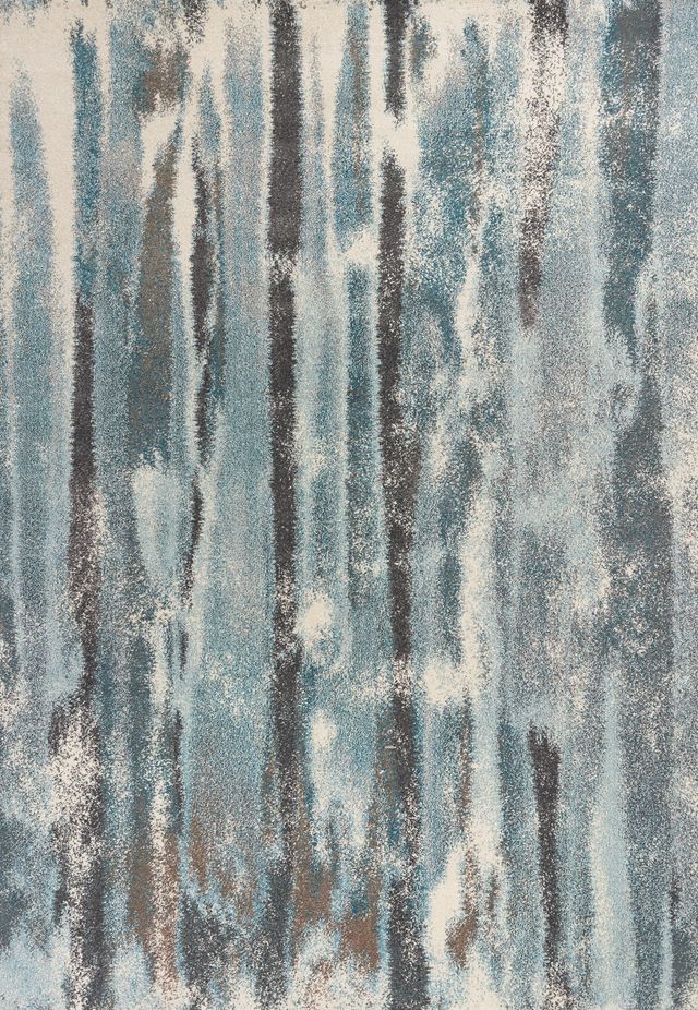 KAS Rugs Illusions Teal Moderne 5'x8' Rug-0