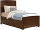 Vaughan-Bassett Transitions Dark Cherry Youth Full Panel Bed-0