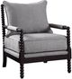 Coaster® Blanchett Grey/Black Cushion Back Accent Chair-0