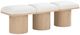 Meridian Furniture Pavilion 3-Piece Cream/Natural 54" Modular Bench-0