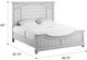 Emerald Home New Haven Oyster Shell King Panel Bed-2