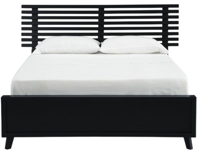 Signature Design by Ashley® Danziar Black Full Slat Panel Bed-2