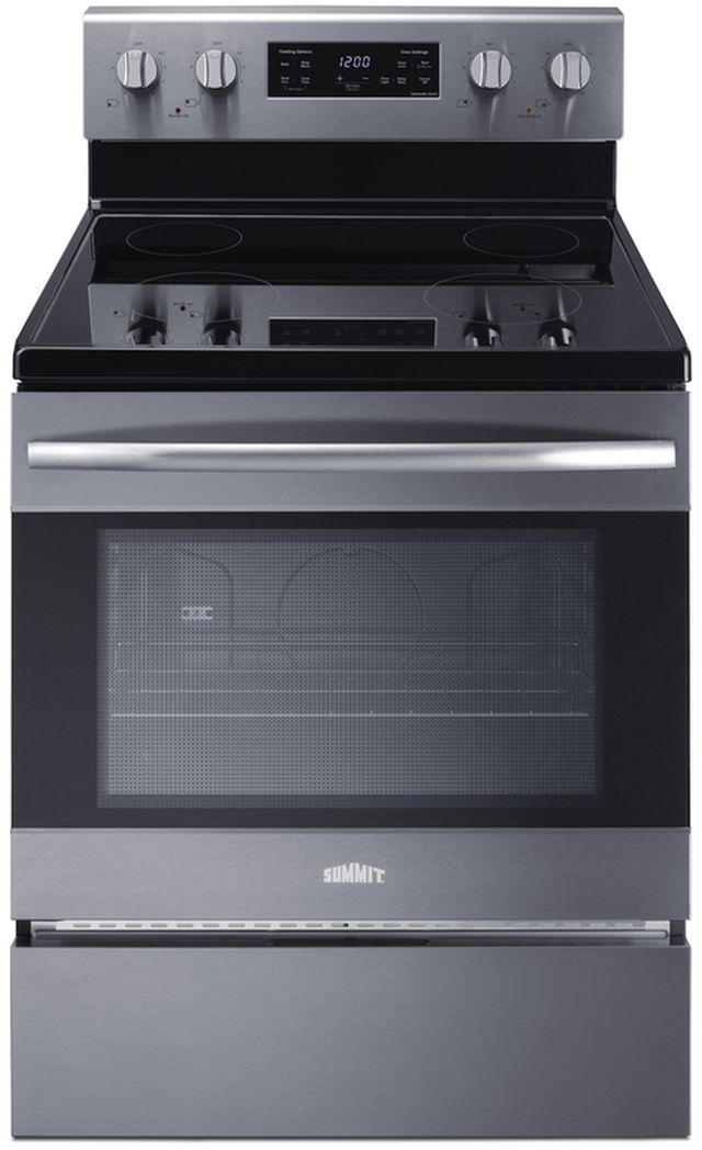 Summit® 30" Stainless Steel Freestanding Electric Range -0