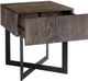 Moe's Home Collection Tiburon Natural Side Table with Black Metal Base-2