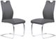 Armen Living Bravo 2-Piece Gray Dining Chair-4