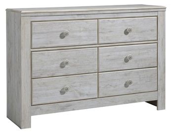 Signature Design by Ashley® Paxberry 2-Piece Whitewash Twin Panel Bed Set-2