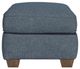 Flexsteel® Thornton Blue Dusk Cocktail Ottoman-2
