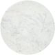 Zuo® Modern Whammy White Side Marble Table with Cast  Aluminum Base-3
