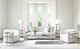 Bernhardt Cornelia Glass Top Accent Table with Brushed Stainless Steel Base-1