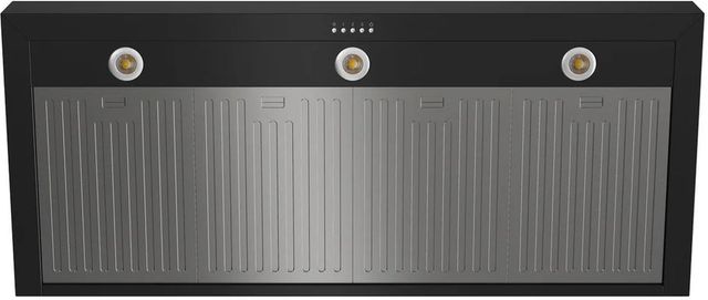 Thor Kitchen® 48" Professional Black Wall Mount Pyramid Range Hood-4