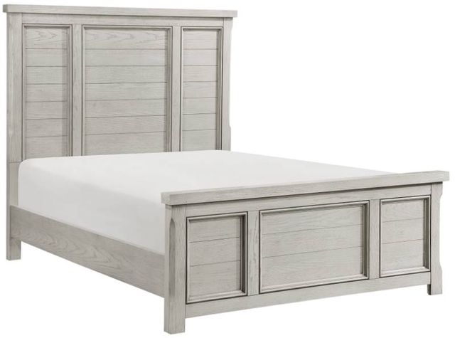 Homelegance® Providence Antique White Queen Panel Bed-0