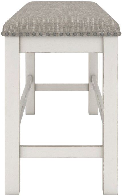 Signature Design by Ashley® Robbinsdale Antique White/Light Gray Dining Bench-2