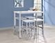 Coaster® Natividad 5-Piece White High Gloss/Chrome Bar Set-0