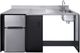 Summit® 72" Black/Stainless Steel Barrier-Free All-in-one Kitchenette -1
