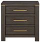 Mazin Furniture Scarlett Brownish Gray Nightstand-1