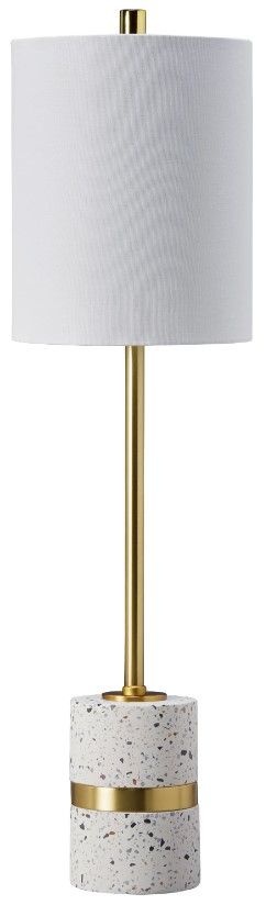 Signature Design by Ashley® Maywick White/Brass Desk Lamp-0