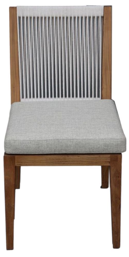 Nest Home Collections Ezra Natural/Tesla Flax/White Rope Dining Chair-0