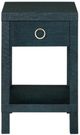 Bassett® Furniture Ventura Raffia Pacific Blue Chairside Table-1