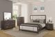 Bernards Fulton 3-Piece Dark Brown Queen Panel Bed Set-4