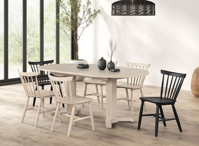Furniture of America® Beale 2-Piece White Oak Dining Side Chair Set-1
