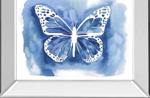 Classy Art Butterfly Inkling I by Grace Popp Mirror Framed Wall Art-1