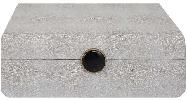 Uttermost® Lalique White Shagreen Box-2