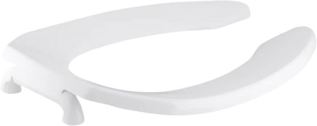 KOHLER® Lustra™ White Elongated Toilet Seat with Self-Sustaining Check Hinge-0