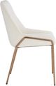 Modus Furniture Sunrise Cyrus Cottage Cheese/Brushed Bronze Upholstered Dining Chair-2