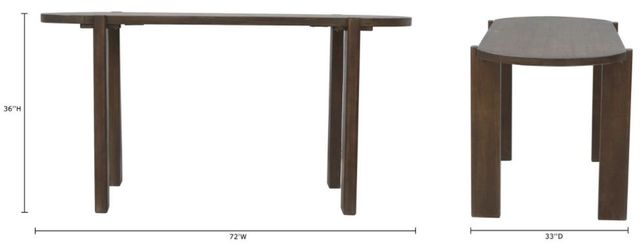 Nest Home Collections Stacy Java 72" Oval Counter Table-2