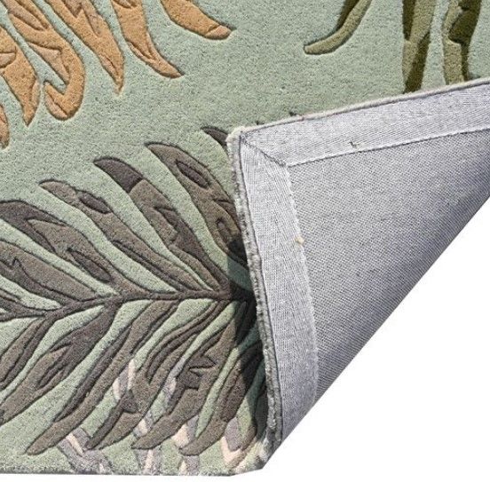 KAS Rugs Cove Seafoam Ferns 5'x8' Area Rug-2