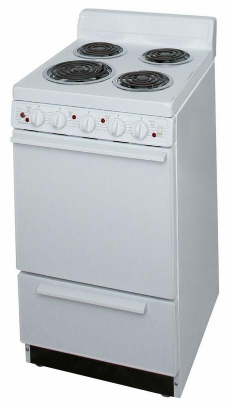 Premier 20" White Freestanding Electric Range-2