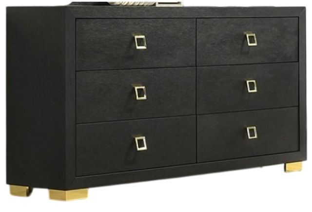 Furniture of America® Latimer Black Dresser-0