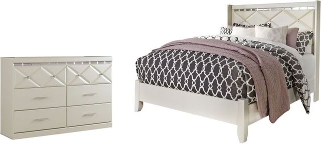 Signature Design by Ashley® Dreamur 2-Piece Champagne King Panel Bed Set-0