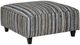 Fusion Furniture Griffin Linen Tin Roof Aluminum Cocktail Ottoman-0