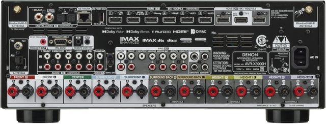 Denon® Black 9.4 Channel Home Theater Receiver Powered by HEOS™-3