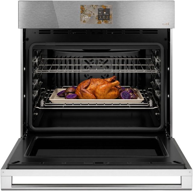 Café™ 30” Platinum Glass Smart Single Electric Wall Oven with Convection-2