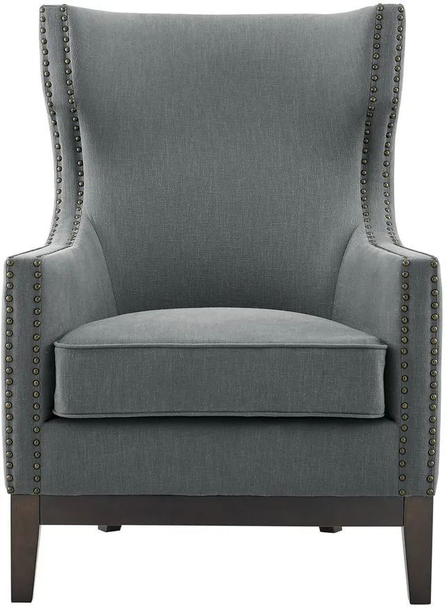 Steve Silver Co. Roswell Gray Wing Back Chair-1