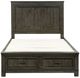 Liberty Furniture Thornwood Hills Rock Beaten Brown Queen Storage Panel Bed-1