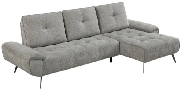 Homelegance® Dominic 2-Piece Dove Gray Right-Arm Facing Sectional and Chaise-0