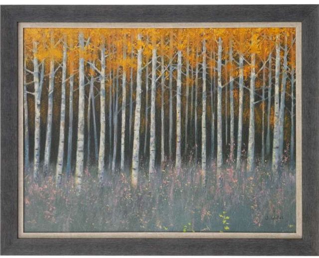 StyleCraft Forest Dusk Dark Gray/Gray/Orange Wall Art-0