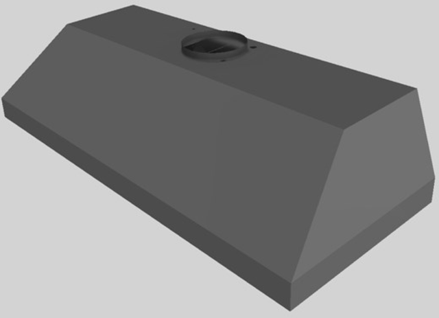 Vent-A-Hood® 54" Gunsmoke Wall Mounted Liner Insert-4